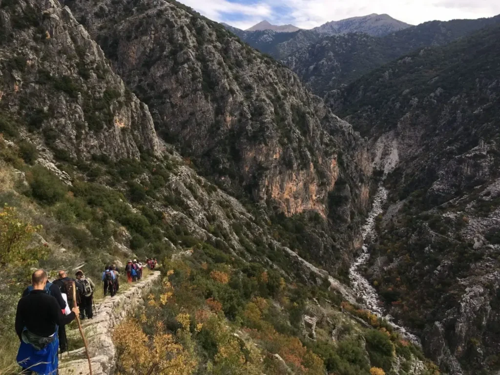 Hiking in Vyros Gorge Mani - Taygetos