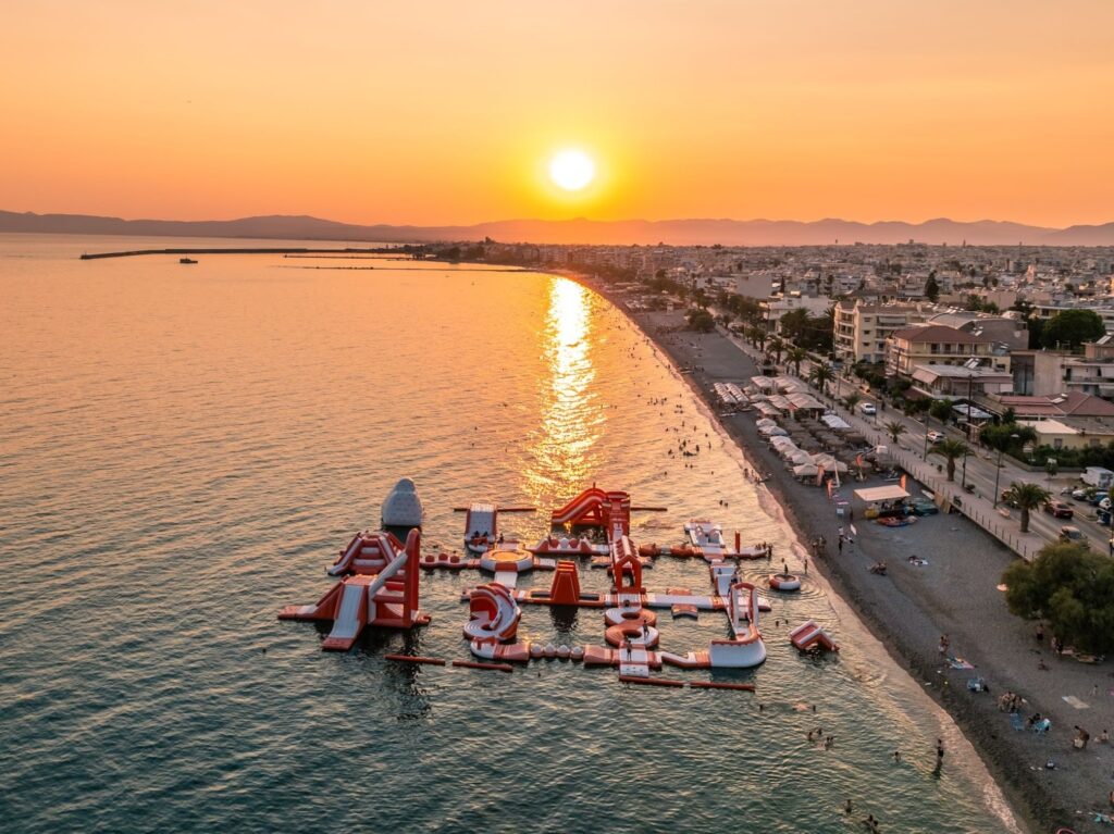 Kalamata Central Beach city coastline