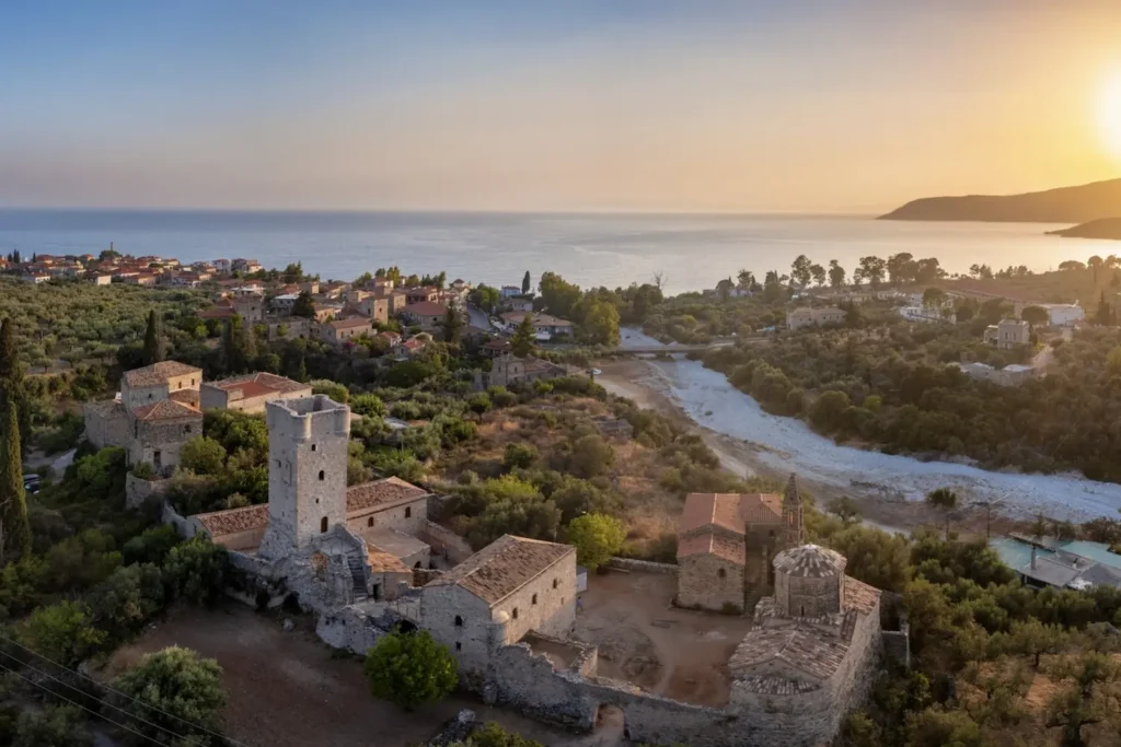 Καρδαμύλη Μεσσηνιακή Μάνη θέα από ψηλά
