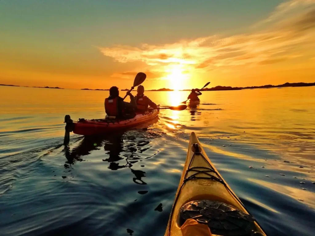 Sea kayaking in Kardamyli Mani - sunset