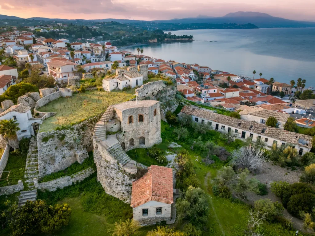 Koroni Messinia castle Cycladic village